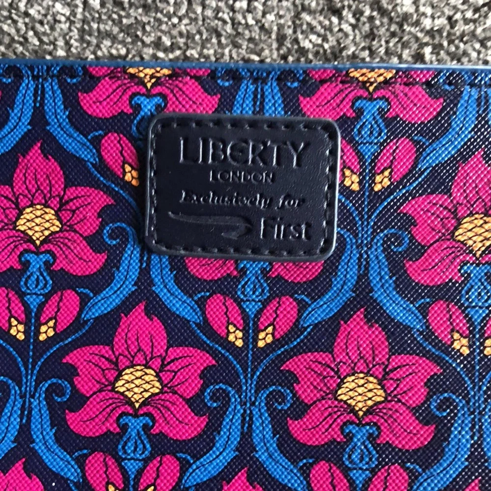 Liberty of London Floral Cosmetic Bag in Pink, Blue, Yellow